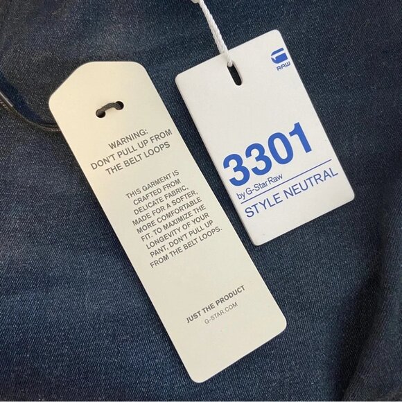 NWT G-Star 3301 Contour Skinny Glaze Dark Size 27 - Picture 11 of 12